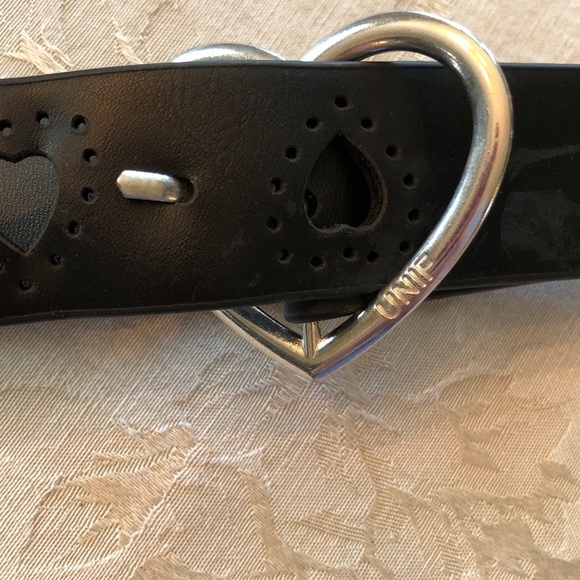 UNIF Heart black faux leather Heart belt - Picture 4 of 7